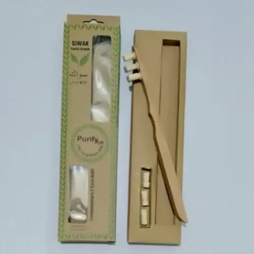 Complete Oral Care - Miswak Kit with Brush, Powder & Replaceable Heads