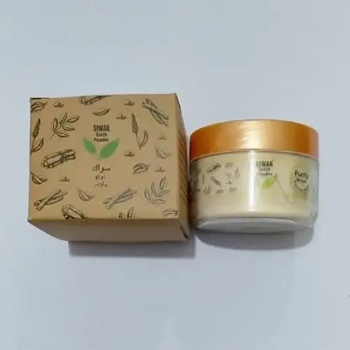 Natural Teeth Whitening - Miswak Herbal Tooth Powder for Healthy Gums